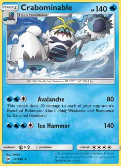 Pokémon-Karte Crabominable 043/149