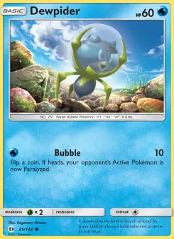 Pokémon-Karte Dewpider 045/149
