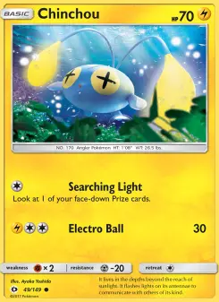 Pokémon-Karte Chinchou 049/149