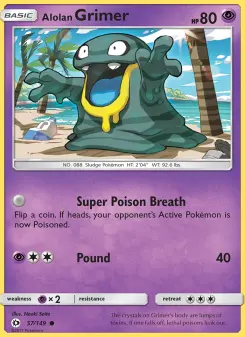 Pokémon-Karte Alolan Grimer 057/149