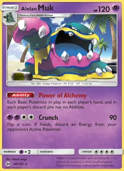 Pokémon-Karte Alolan Muk 058/149