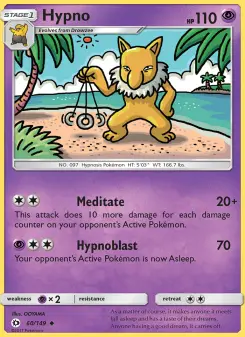 Pokémon-Karte Hypno 060/149