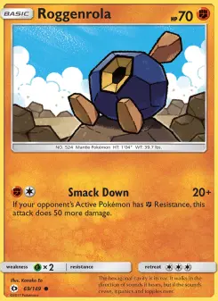 Pokémon-Karte Roggenrola 069/149