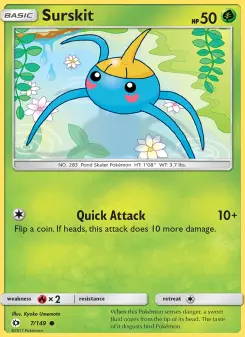 Pokémon-Karte Surskit 007/149