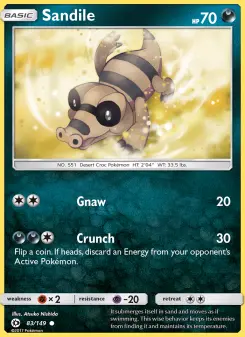 Pokémon-Karte Sandile 083/149