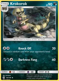 Pokémon-Karte Krokorok 084/149