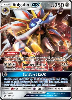 Pokémon-Karte Solgaleo GX 089/149
