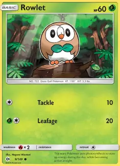 Pokémon-Karte Rowlet 009/149