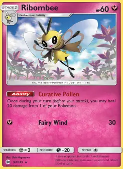 Pokémon-Karte Ribombee 093/149