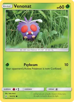 Pokémon-Karte Venonat 010/214