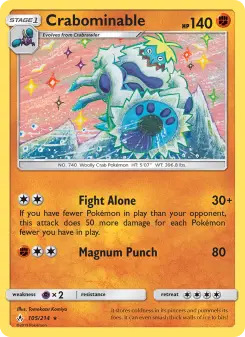 Pokémon-Karte Crabominable 105/214