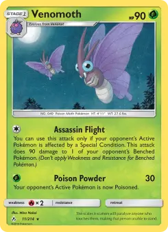 Pokémon-Karte Venomoth 011/214