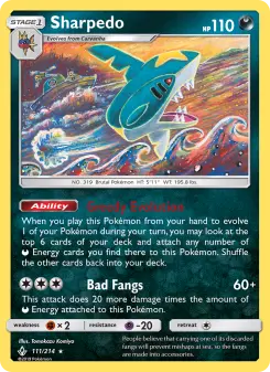 Pokémon-Karte Sharpedo 111/214