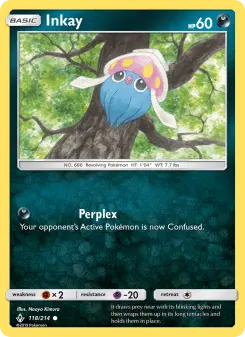 Pokémon-Karte Inkay 118/214