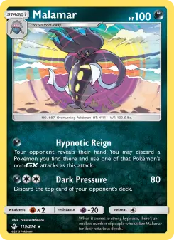 Pokémon-Karte Malamar 119/214