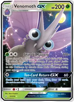 Pokémon-Karte Venomoth GX 012/214