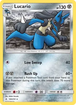 Pokémon-Karte Lucario 126/214