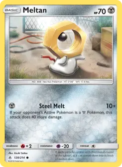Pokémon-Karte Meltan 128/214
