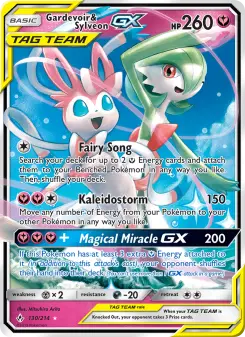 Pokémon-Karte Gardevoir & Sylveon GX 130/214