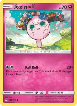Pokémon-Karte Jigglypuff 134/214