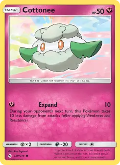 Pokémon-Karte Cottonee 139/214