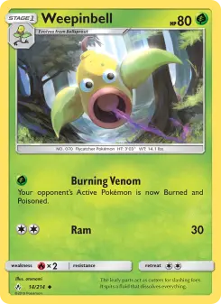 Pokémon-Karte Weepinbell 014/214