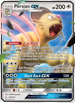 Pokémon-Karte Persian GX 149/214