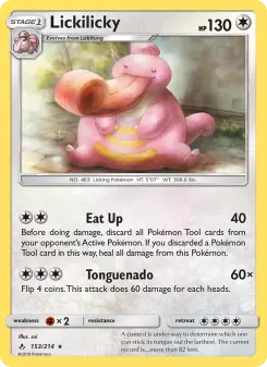 Pokémon-Karte Lickilicky 153/214