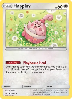 Pokémon-Karte Happiny 161/214