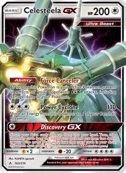 Pokémon-Karte Celesteela GX 163/214