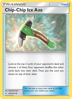 Pokémon-Karte Chip-Chip Ice Axe 165/214