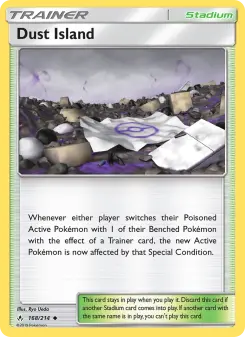 Pokémon-Karte Dust Island 168/214