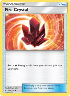 Pokémon-Karte Fire Crystal 173/214