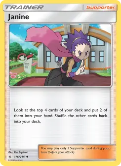Pokémon-Karte Janine 176/214