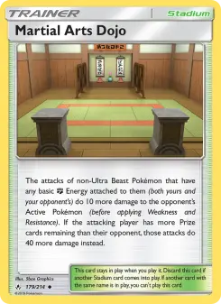 Pokémon-Karte Martial Arts Dojo 179/214