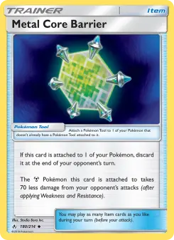 Pokémon-Karte Metal Core Barrier 180/214