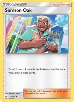 Pokémon-Karte Samson Oak 185/214