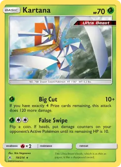 Pokémon-Karte Kartana 019/214