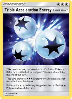 Pokémon-Karte Triple Acceleration Energy 190/214