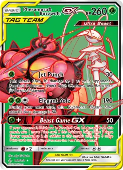 Pokémon-Karte Pheromosa & Buzzwole GX 191/214