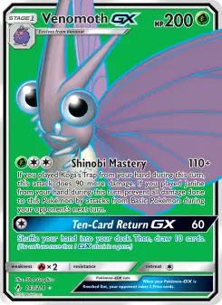 Pokémon-Karte Venomoth GX 193/214