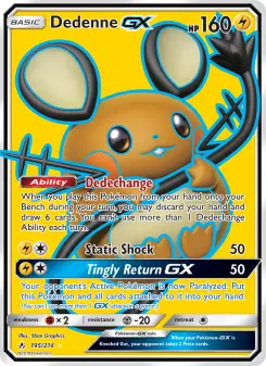 Pokémon-Karte Dedenne GX 195/214