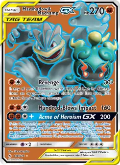 Pokémon-Karte Marshadow & Machamp GX 198/214