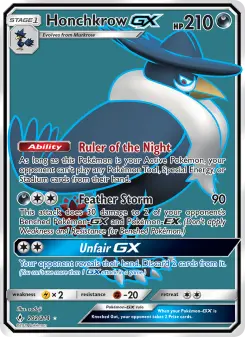 Pokémon-Karte Honchkrow GX 202/214