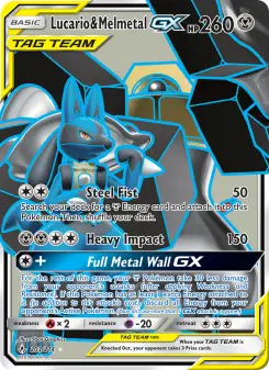 Pokémon-Karte Lucario & Melmetal GX 203/214
