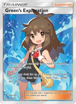 Pokémon-Karte Green’s Exploration 209/214
