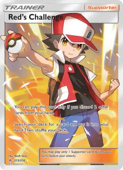 Pokémon-Karte Red’s Challenge 213/214