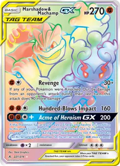 Pokémon-Karte Marshadow & Machamp GX 221/214