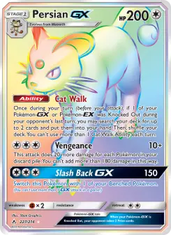 Pokémon-Karte Persian GX 227/214