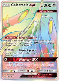 Pokémon-Karte Celesteela GX 228/214